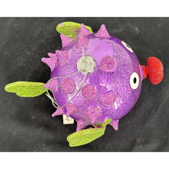 Katherine's Collection Kissing Fish Christmas Ornament 6" Multicolor - Picture 5 of 7